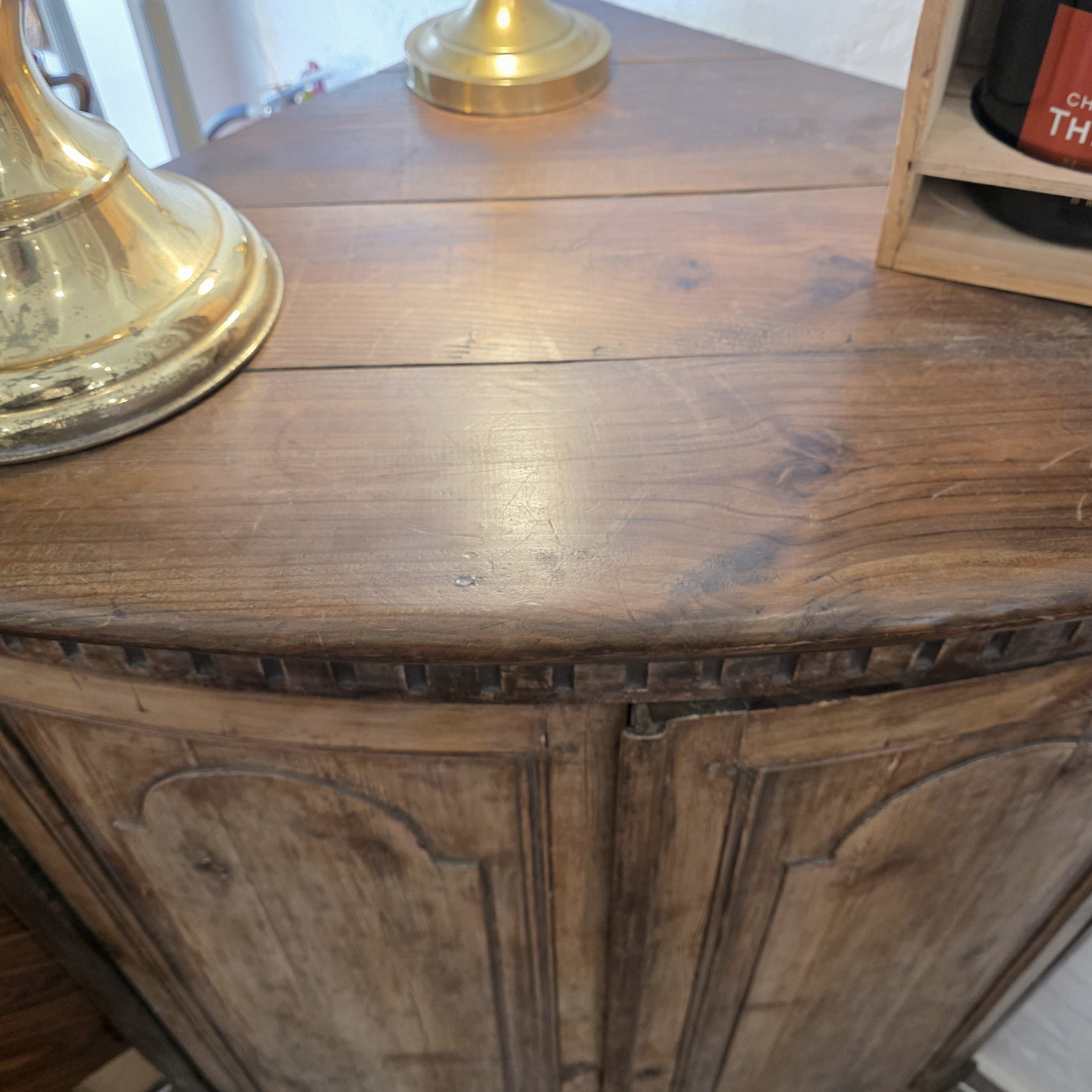 A French Louis XVI Corner Cabinet A French Louis XVI Corner Cabinet